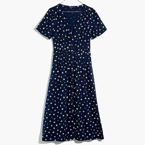 Madewell Daylily Daisy Dot Midi Dress
